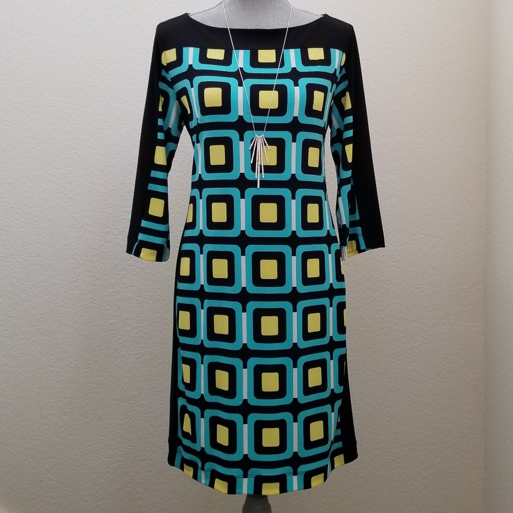 Colorful Banana Republic Career Shift Dress
